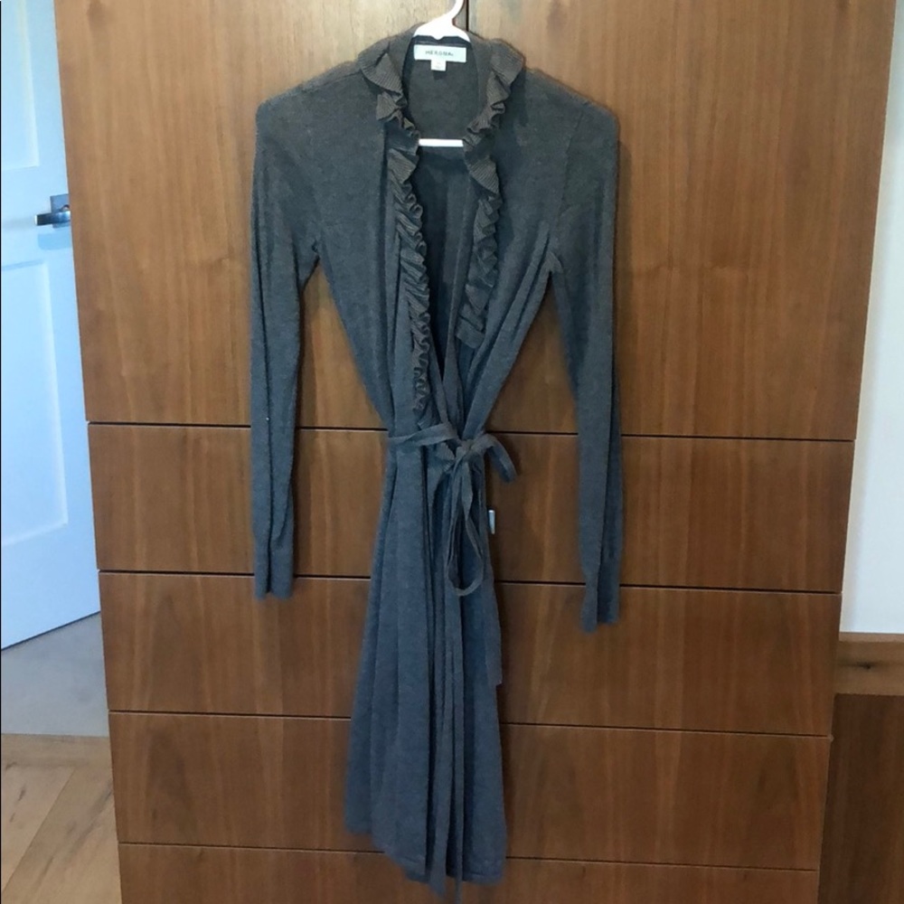 Sweater wrap dress